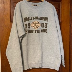 Harley Davidson XL Sweatshirt Tacoma WA 2003 Crew Neck De-Lux USA